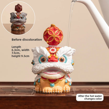 Lucky Lion Color Changing Tea Pet