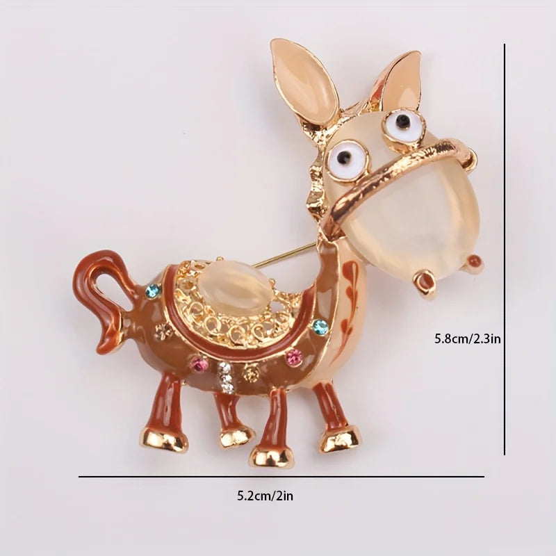 Donni Donkey Brooch