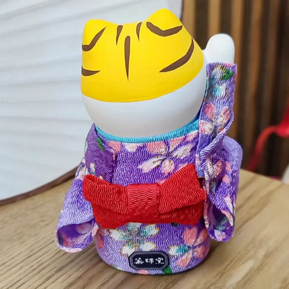 Japanese Lucky Cat in Kimono