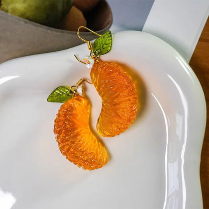 Sweet Orange Drop Earrings