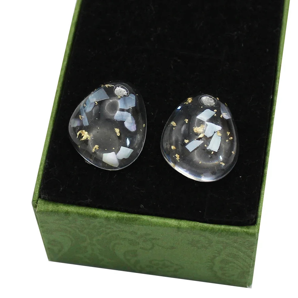 Renee  Water Droplet Stud Earrings