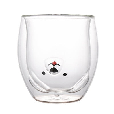 MAD™ Cute Animal Double-Walled Glass (250ml)