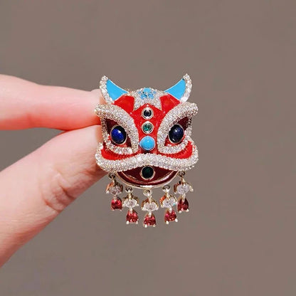 Prosperity Lion Brooch