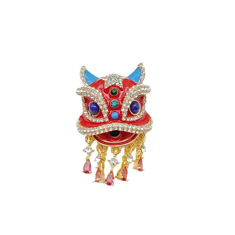 Prosperity Lion Brooch