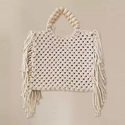 Candy Tassel Knit Bag
