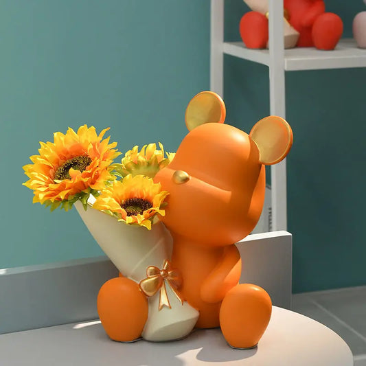 Bouquet Bear Vase