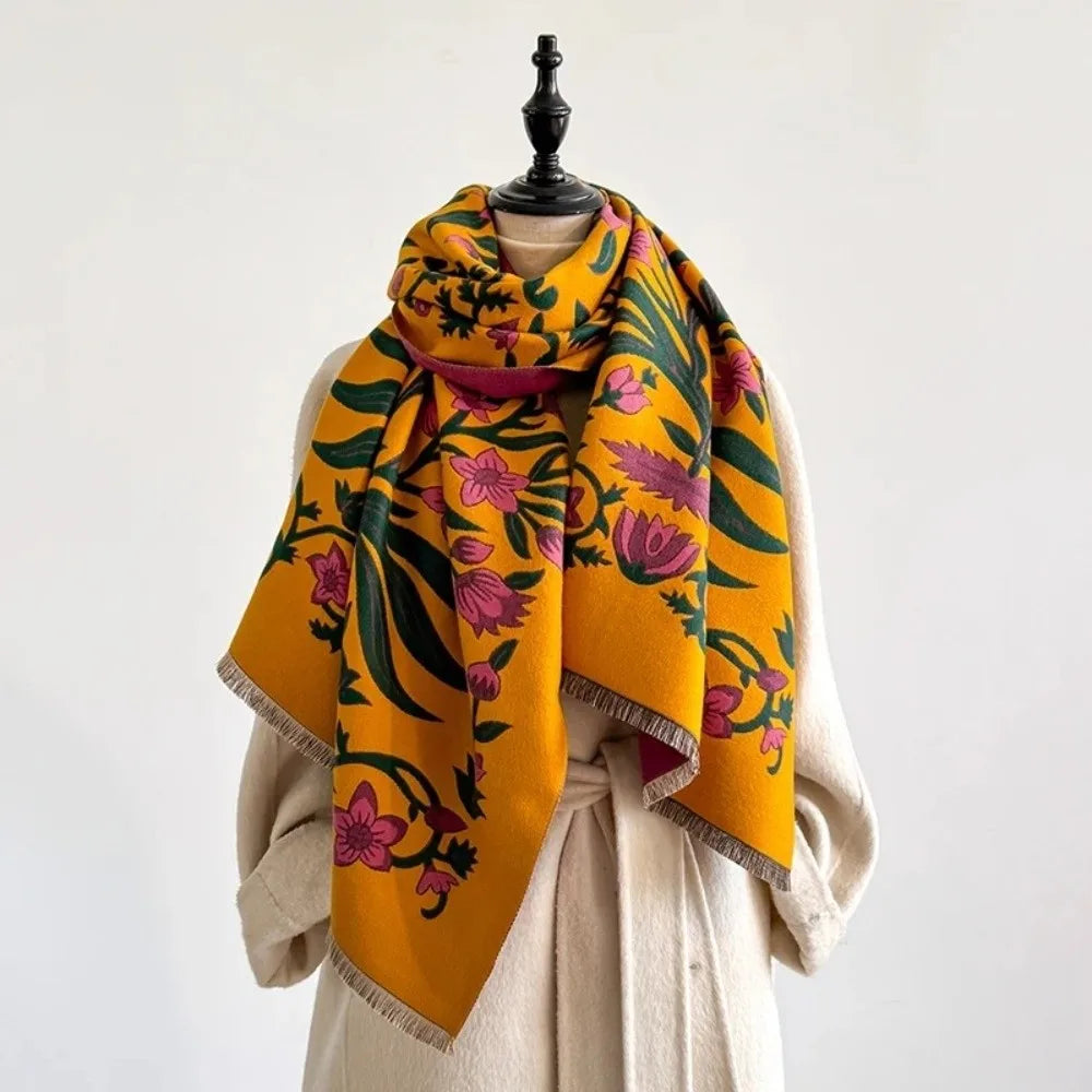 Coco Tassel Double-sided Shawl