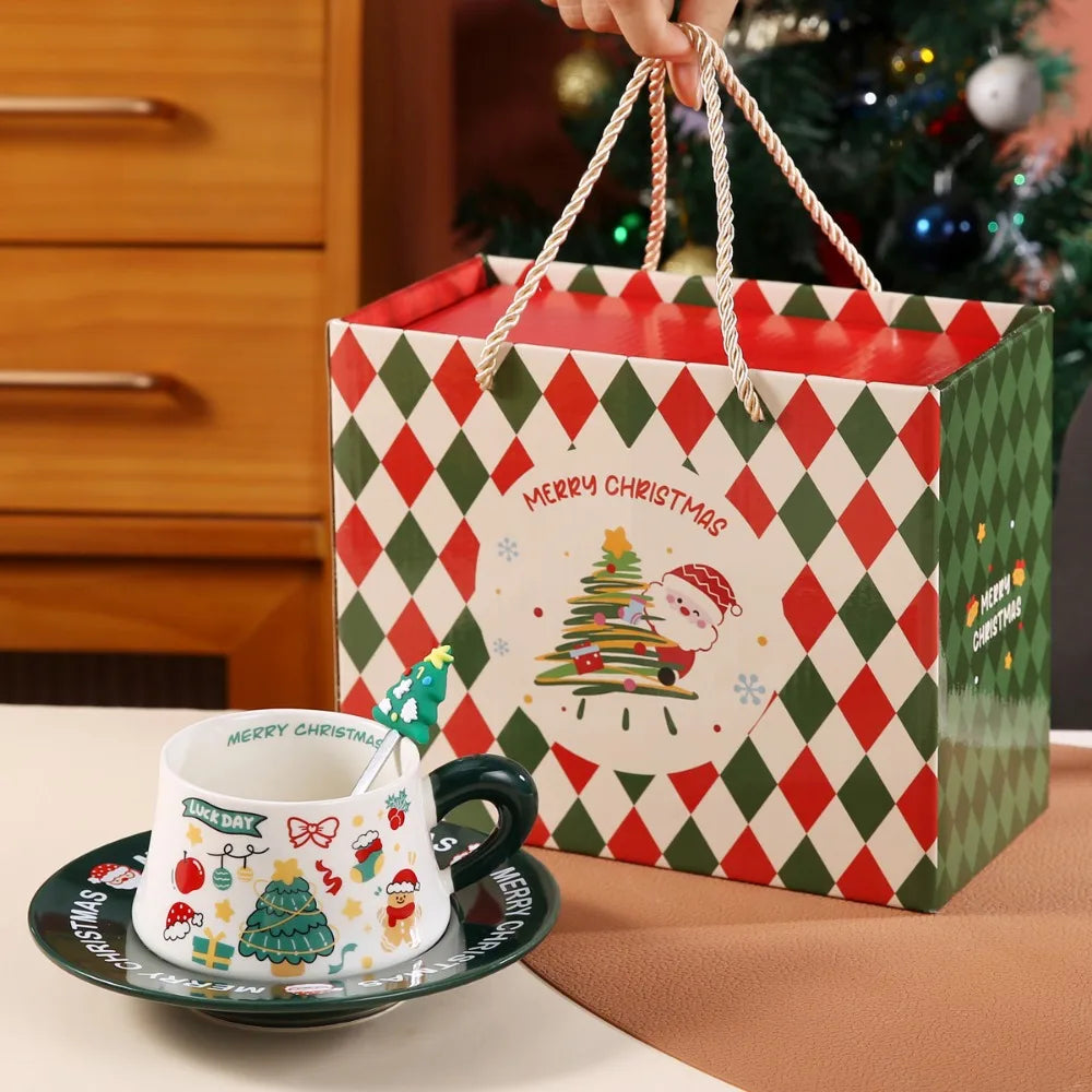 Christmas Ceramic Cup Set