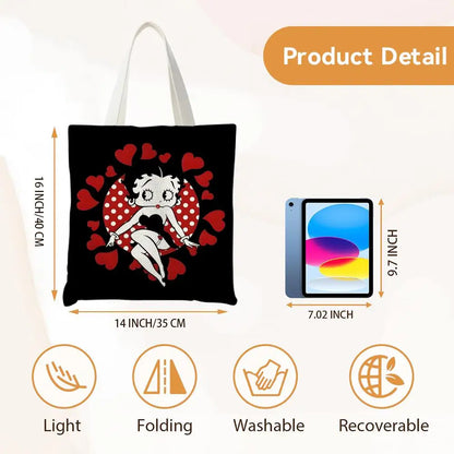 Betty Boop Canvas Tote