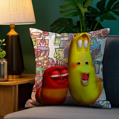 Funny L. Larva Cushion Cover (Double Sided)