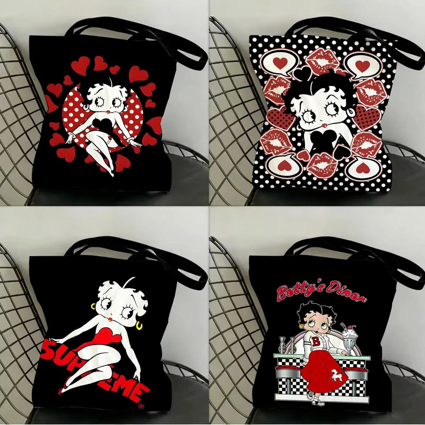 Betty Boop Canvas Tote