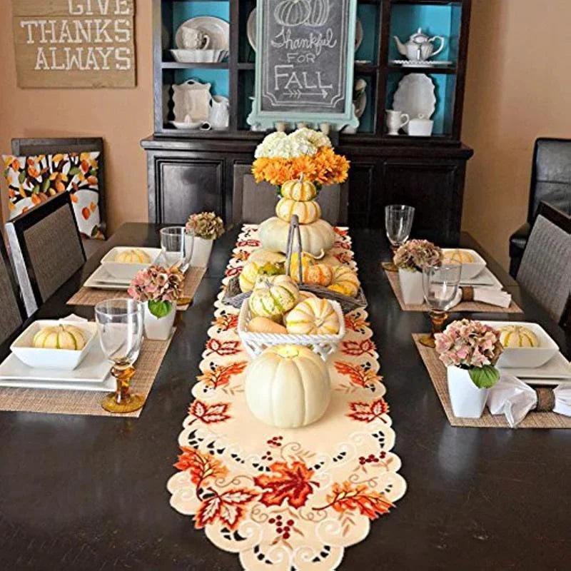 Thanksgiving Autumn Harvest Table Runner