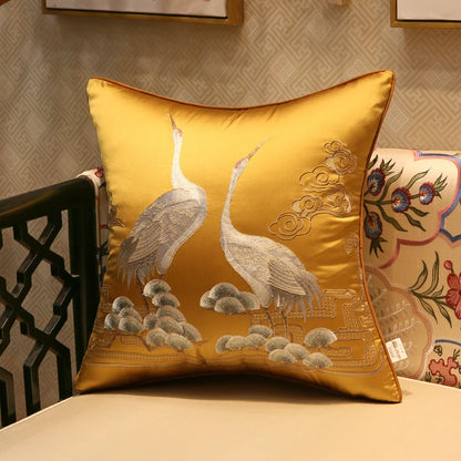 Longevity Crane Cushion Cover
