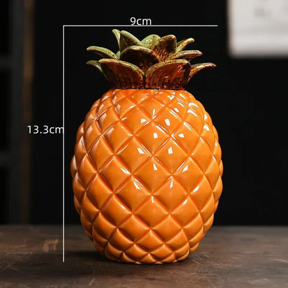 Ceramic Pineapple Tea / Candy Jar
