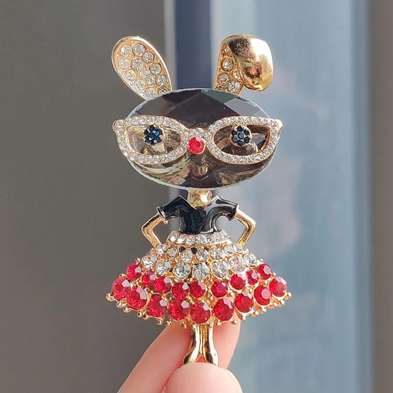 Smart Bunny Brooch