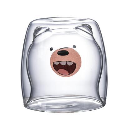 MAD™ Cute Animal Double-Walled Glass (250ml)