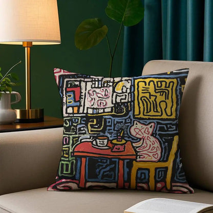 Funny Funky Art Cushion Cover