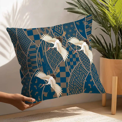 Japanese Ukiyo-e Style Cushion Cover
