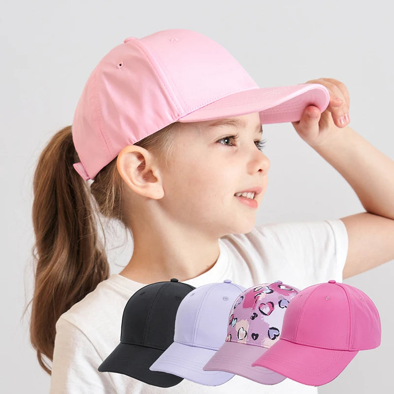 High Ponytail Baseball Cap - Girls