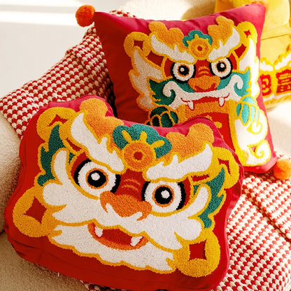 CNY Embroidery Throw Pillows