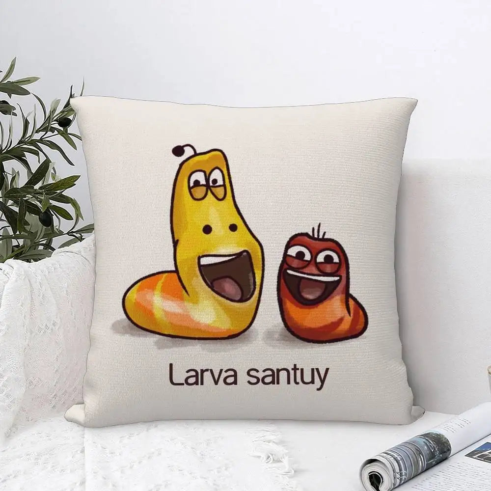 Funny L. Larva Cushion Cover (Double Sided)