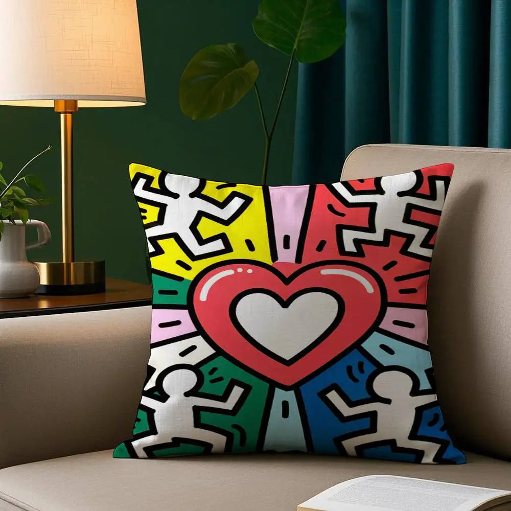 Funny Funky Art Cushion Cover