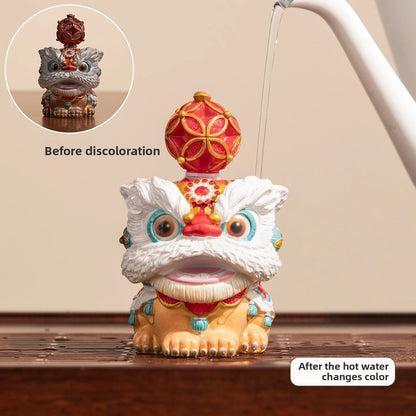 Lucky Lion Color Changing Tea Pet