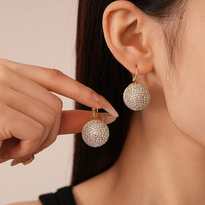 Lara Lux Sphere Earrings