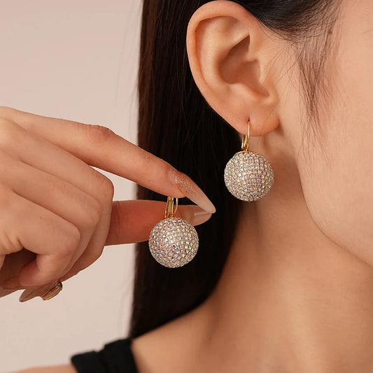 Lara Lux Sphere Earrings