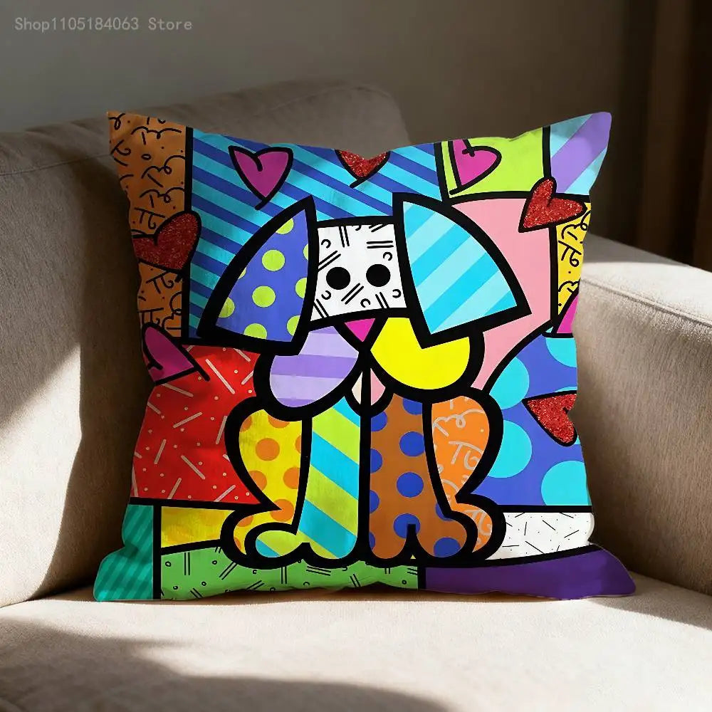 Happy Art Movement Cushion Cover