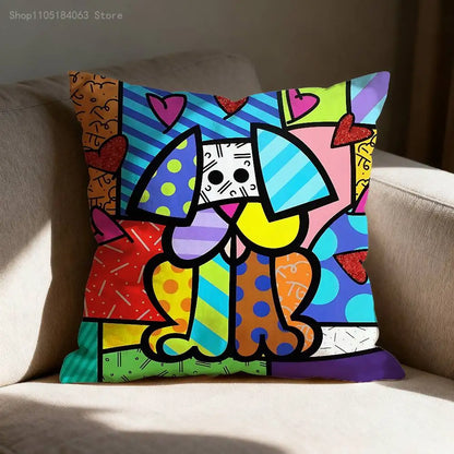 Happy Art Movement Cushion Cover
