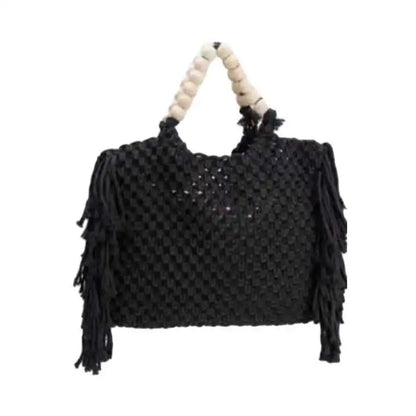 Candy Tassel Knit Bag