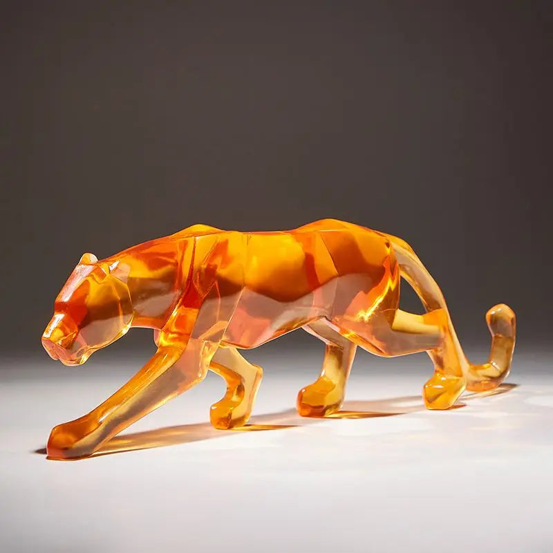 Sleek Panther Sculpture