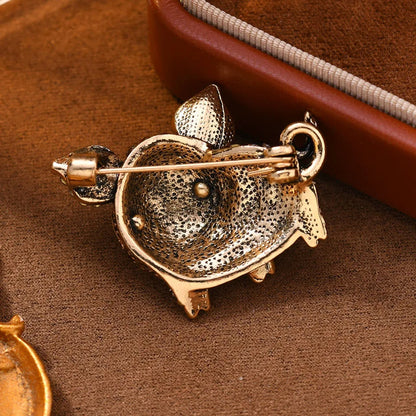 This Little Piggy Brooch