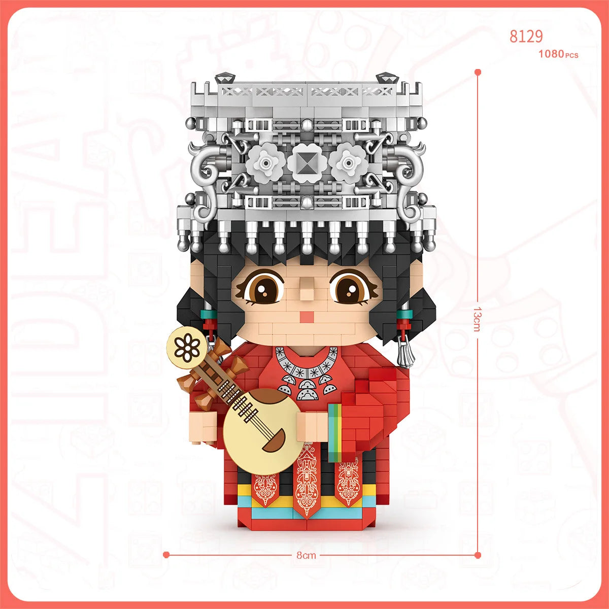 Festive Chinese Tribal Dolls - DIY Micro Bricks (Limited Pieces)