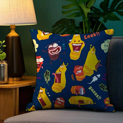 Funny L. Larva Cushion Cover (Double Sided)