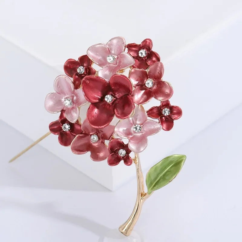 Haley Hydrangea Brooch
