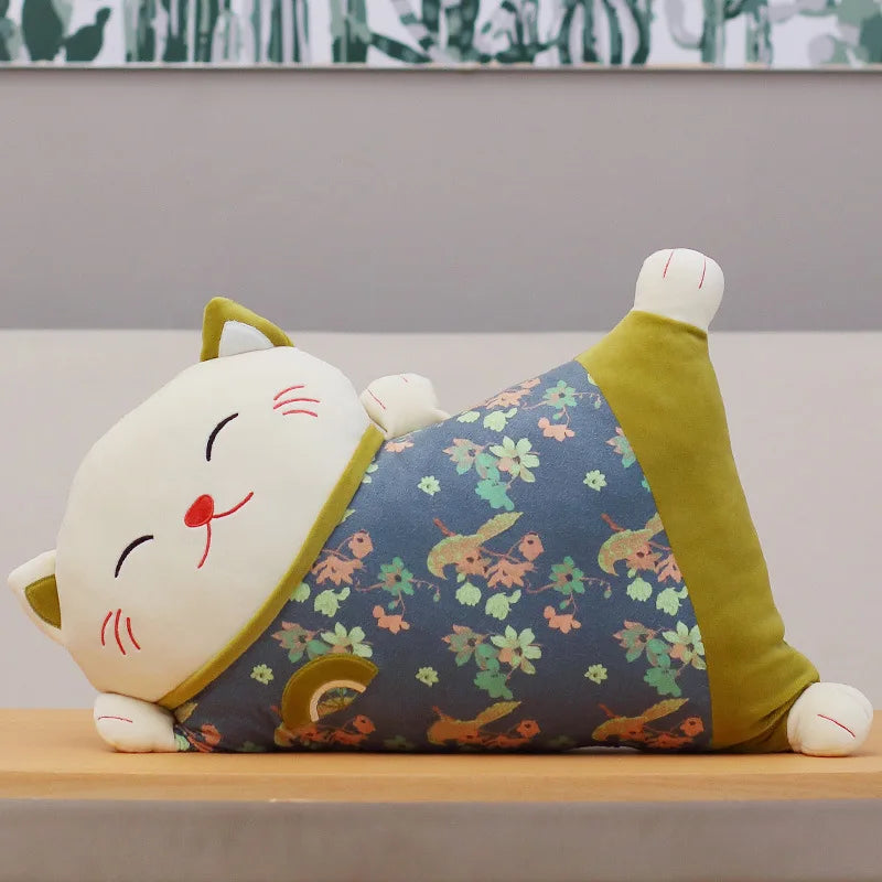 Lucky Japanese Cat Pillow