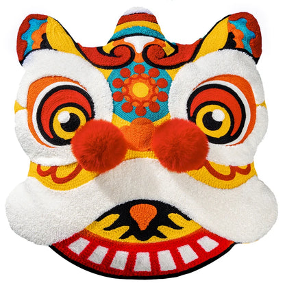 Prosperity Lion and Koi Plush