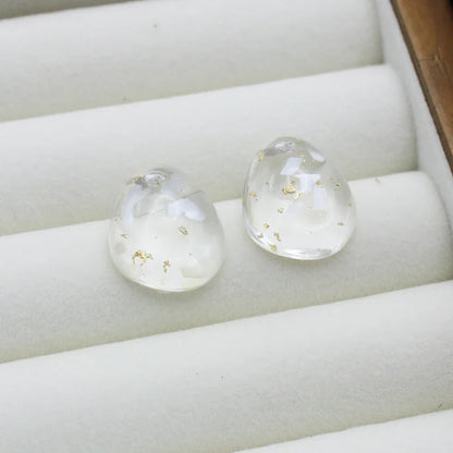 Renee  Water Droplet Stud Earrings
