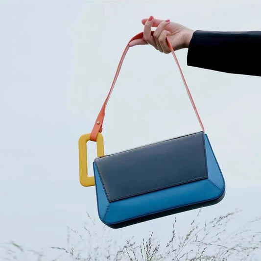 Estar- Color Block Panel Bag