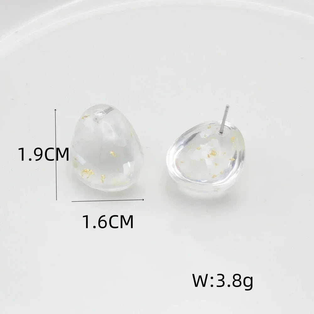 Renee  Water Droplet Stud Earrings