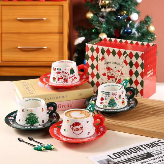 Christmas Ceramic Cup Set