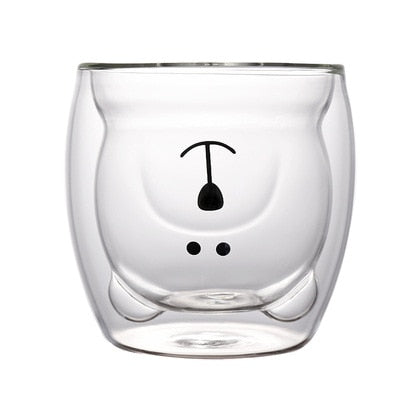 MAD™ Cute Animal Double-Walled Glass (250ml)