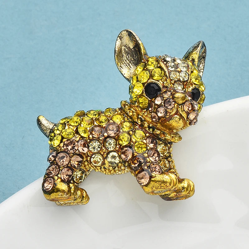 Feisty Frenchie Bull Dog Brooch