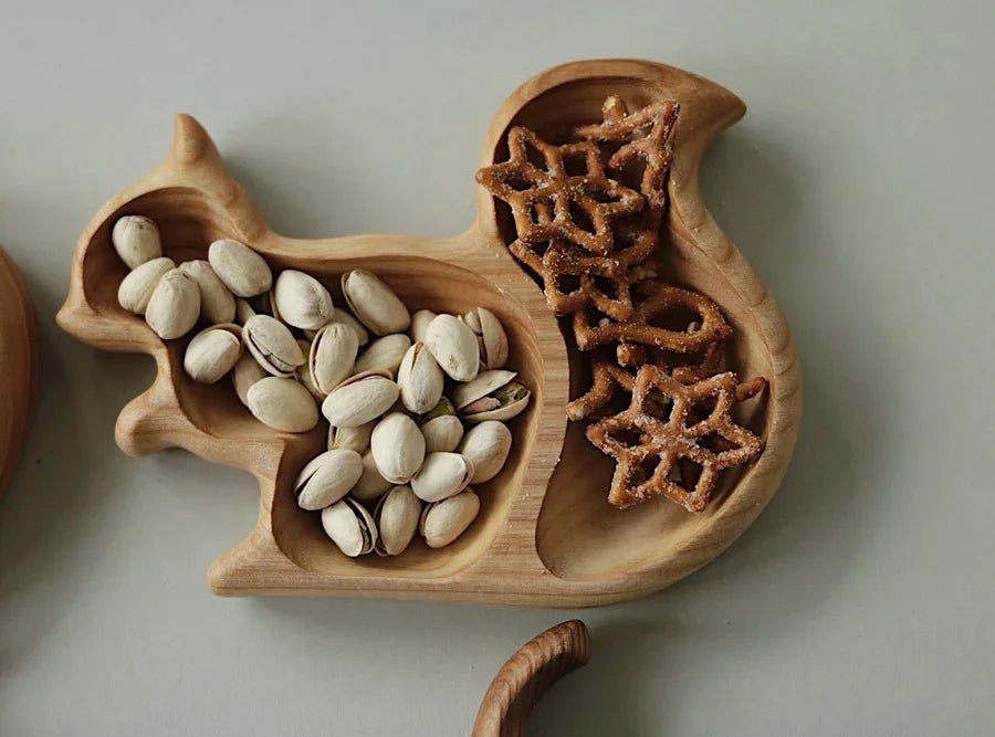 Wooden Autumn Snack Plate