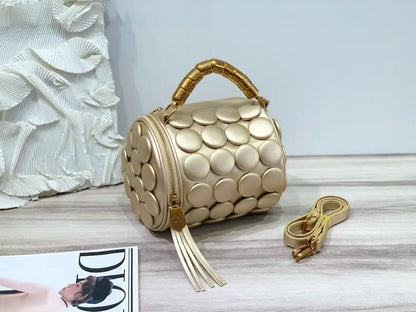 Button Barrel Bag