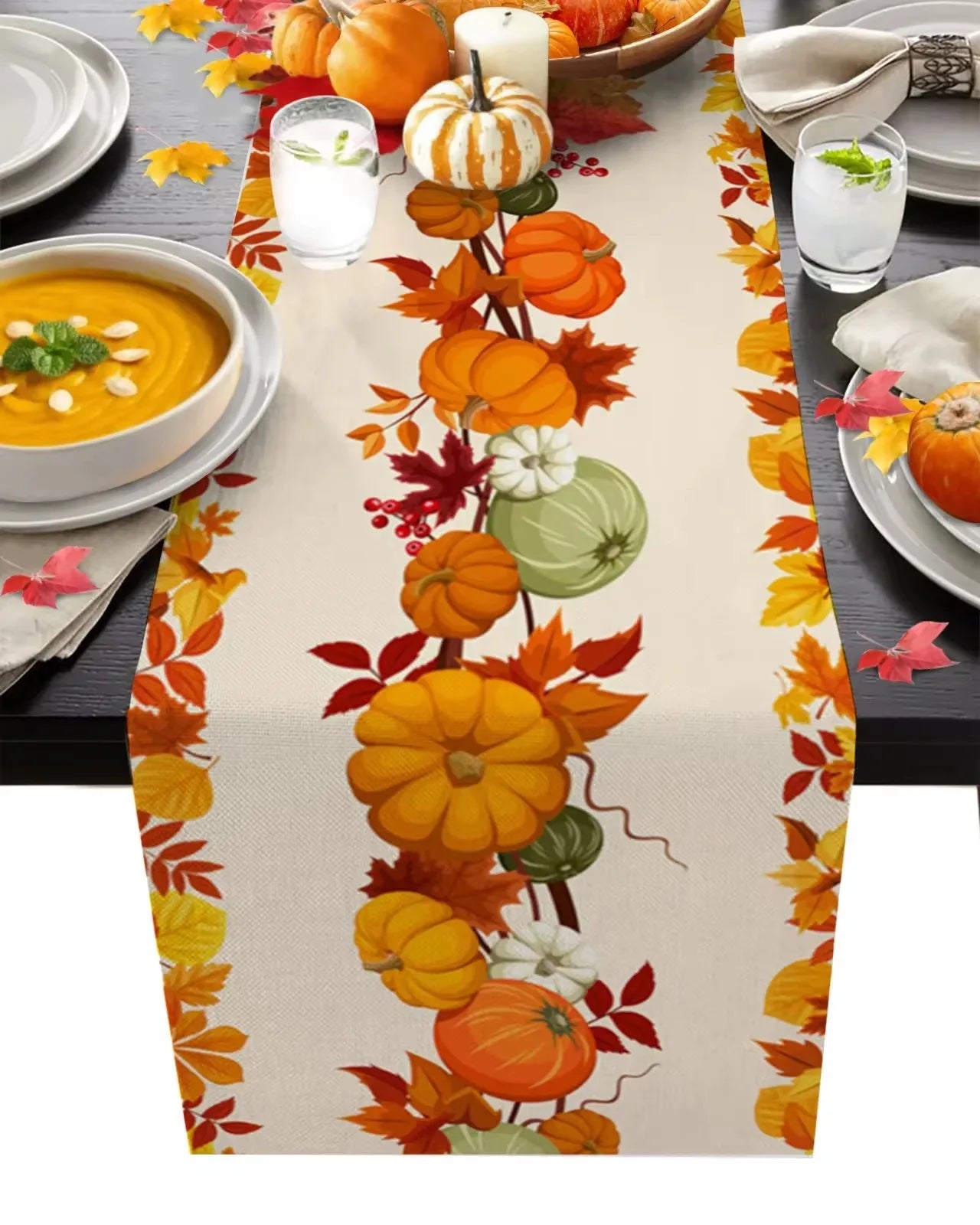 Fall Thanksgiving Table Runner