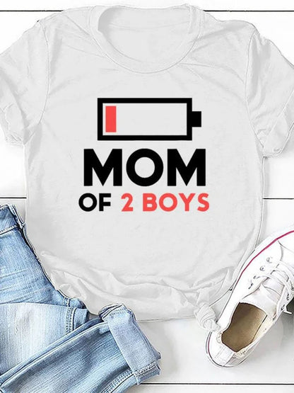 2 Boys Mom T-shirt