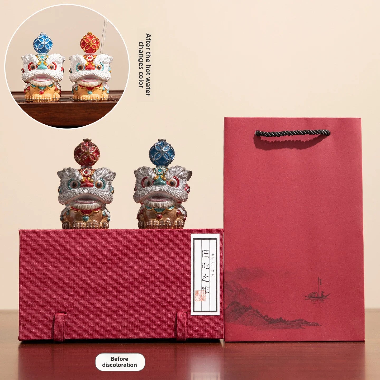 Lucky Lion Color Changing Tea Pet